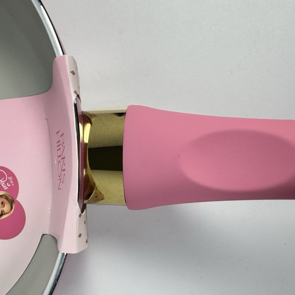 Paris Hilton 9.5" Ceramic Nonstick Fry Pan Pink Aluminum Induction Safe - Picture 2 of 7